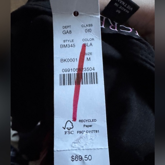 NWT j crew form knit black Wrap Top with festive Red Plaid tartan Accent size M - Picture 4 of 4